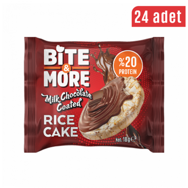 BİTE MORE ÇİKOLATALI RİCE CAKE 24 Adet 18 Gr