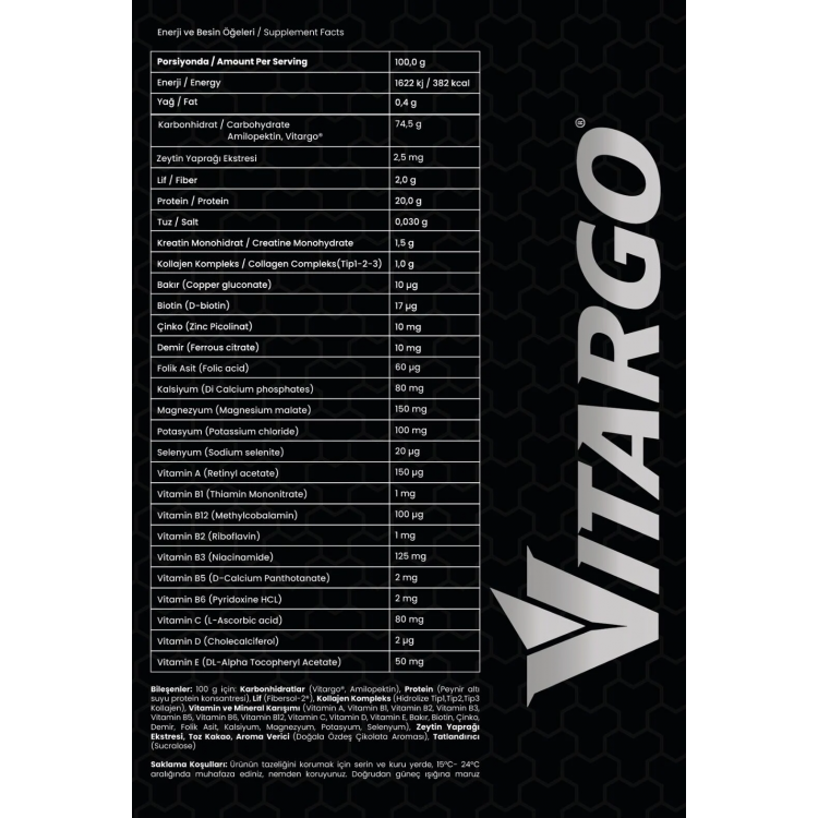 Vitargo Army Of One Mass Stack 3000 Gr