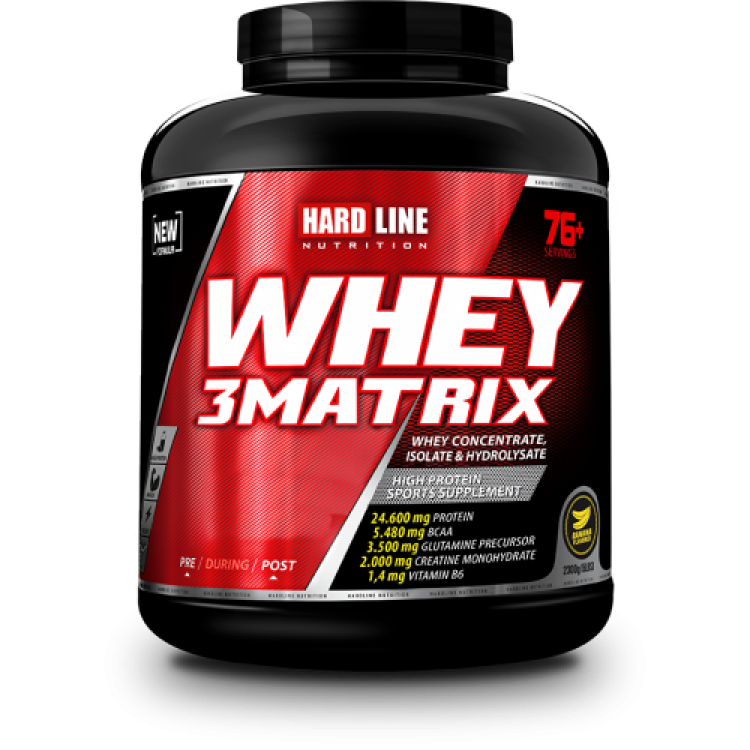 Hardline Whey3 Matrix Protein 2300 Gr