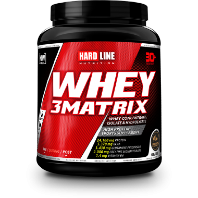 Hardline Whey3 Matrix Protein 908 Gr