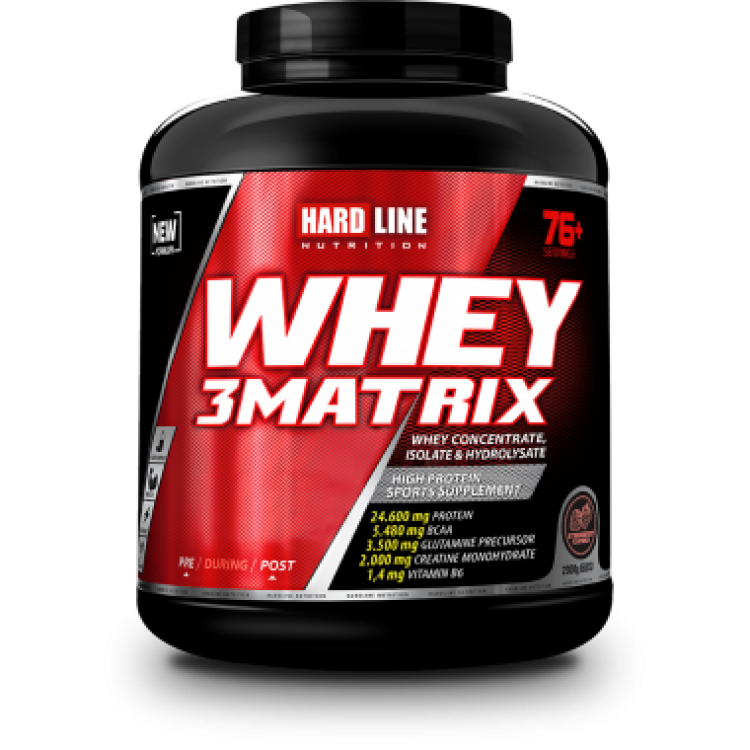 Hardline Whey3 Matrix Protein 2300 Gr